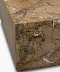 Close-up of a marble surface with brown and white patterns