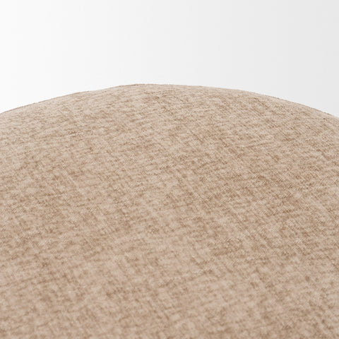 Oona Stonewashed Latte Fabric Ottoman - Mercana