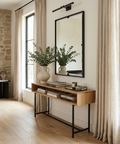 modern black wall mirror