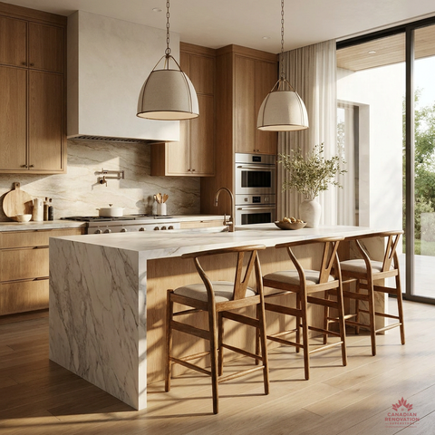 Modern wood counter stools