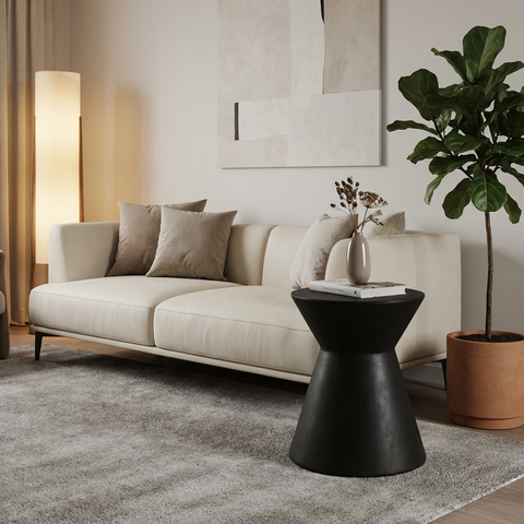 Astley Black - End Table Sunpan