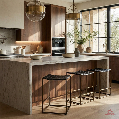 Clarissa Black Leather Counter Stool – Mercana