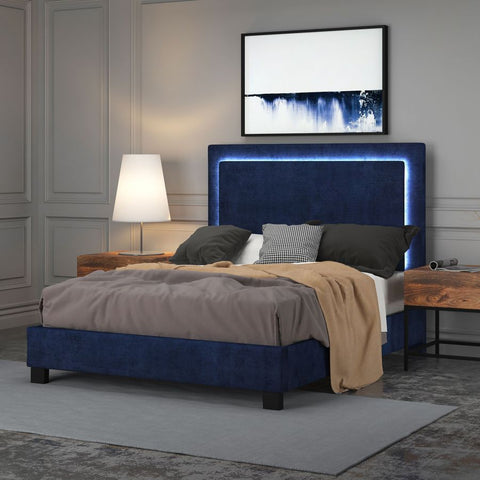 Lumina Blue - Queen Bed WW