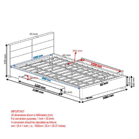 Emilio Charcoal - King Bed WW