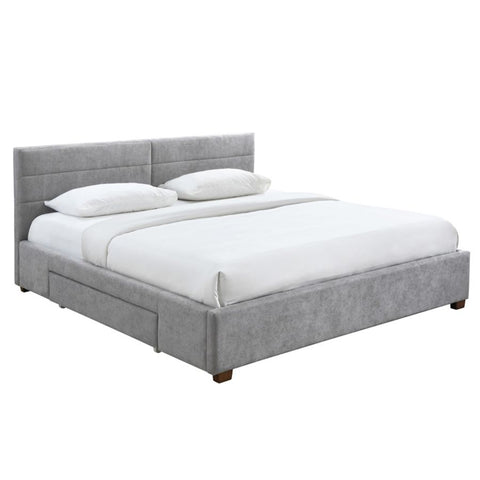 Emilio Light Grey - King Bed WW