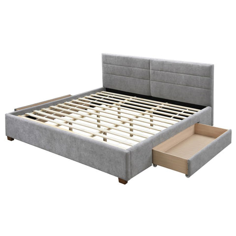 Emilio Light Grey - King Bed WW