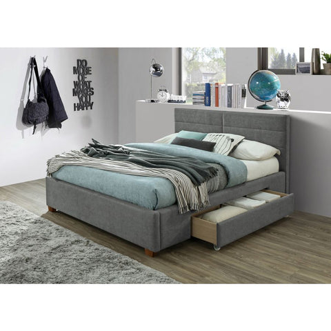 Emilio Light Grey - Queen Bed WW