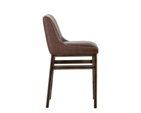 Halden Cognac - Counter Chair Sunpan