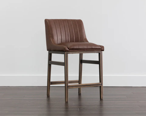 Halden Cognac - Counter Chair Sunpan