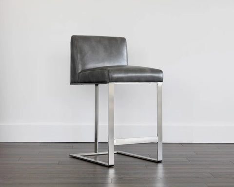 Dean Magnetite With Stainless Steel - Counter Chair Sunpan