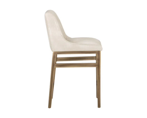 Halden Beige Faux Leather  - Counter Chair Sunpan