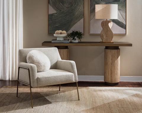 Cybil Cream - Accent Chair Sunpan
