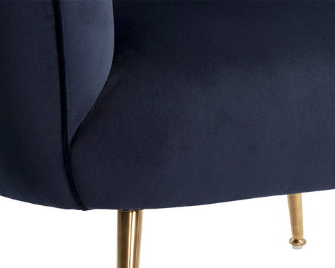 Amara Navy - Accent Chair Sunpan