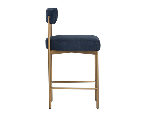 Seneca Navy - Counter Chair Sunpan