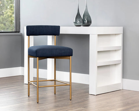 Seneca Navy - Counter Chair Sunpan