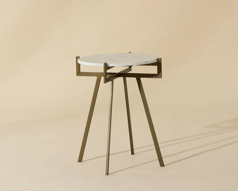 Anak White - End Table Sunpan
