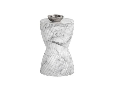 Cara White - End Table Sunpan