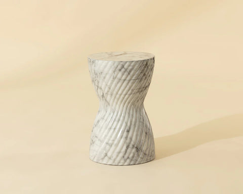 Cara White - End Table Sunpan