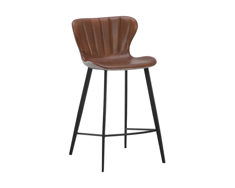 Arabella Cognac - Counter Chair Sunpan