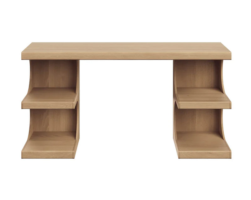 Catrine Rustic Oak - Desk Sunpan