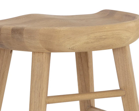 Dominic Oak - Counter Chair Sunpan