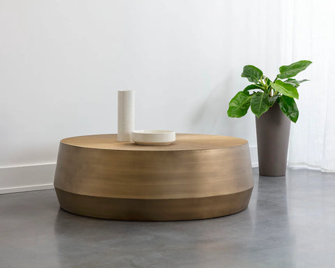 Creed Large Gold- Coffee Table Sunpan