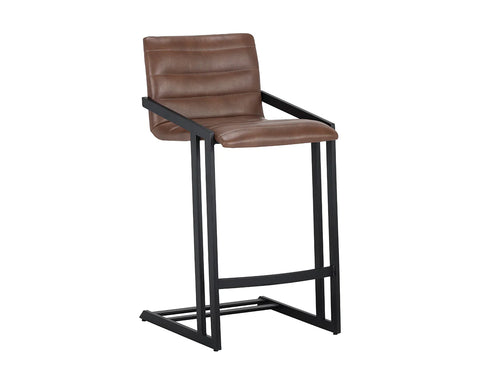 Webber Cognac - Counter Chair Sunpan (Set Of Two)