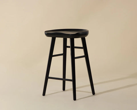 Dominic Black Oak - Counter Chair Sunpan