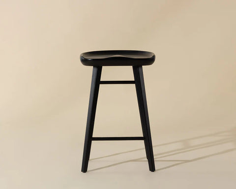 Dominic Black Oak - Counter Chair Sunpan