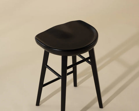 Dominic Black Oak - Counter Chair Sunpan