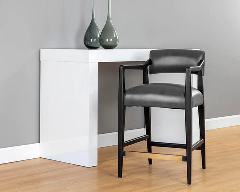 Keagan Charcoal - Counter Chair Sunpan