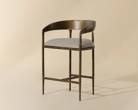 Zanatta Taupe - Counter Chair Sunpan