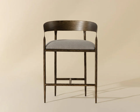 Zanatta Taupe - Counter Chair Sunpan