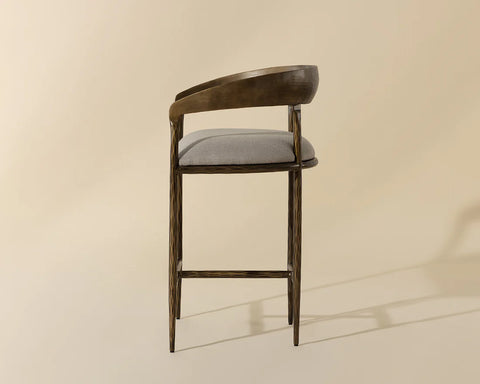 Zanatta Taupe - Counter Chair Sunpan