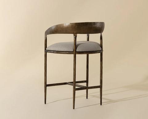 Zanatta Taupe - Counter Chair Sunpan