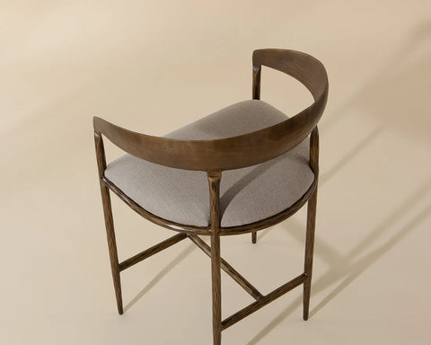 Zanatta Taupe - Counter Chair Sunpan