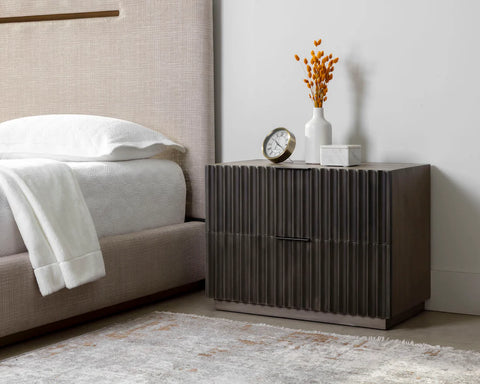 Carlin Taupe- Nightstand Sunpan