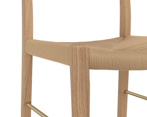 Bondi Natural - Counter Chair Sunpan