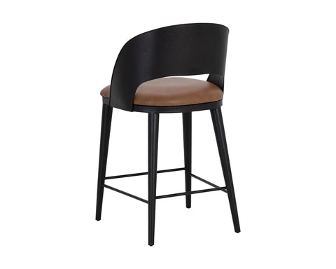 Dezirae Black - Counter Chair Sunpan