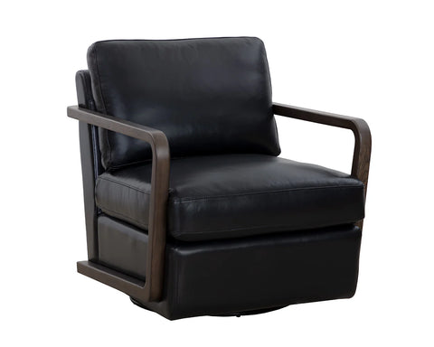 Castell Black Swivel - Accent Chair Sunpan