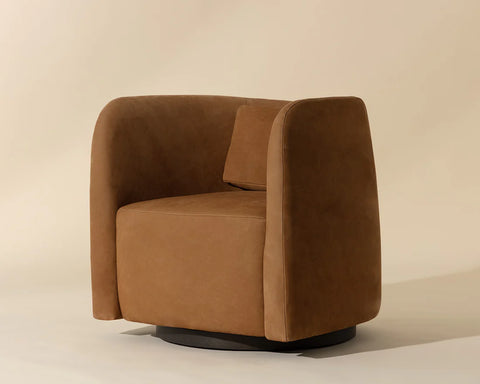 Emilie Caramel Swivel - Accent Chair Sunpan