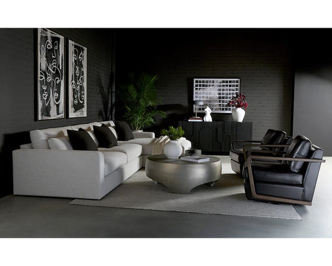 Tarsus Pewter - Coffee Table Sunpan