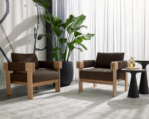 Carmichael Cocoa - Accent Chair Sunpan