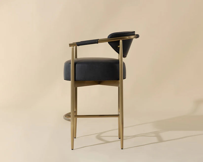 Helosie Black - Counter Chair Sunpan