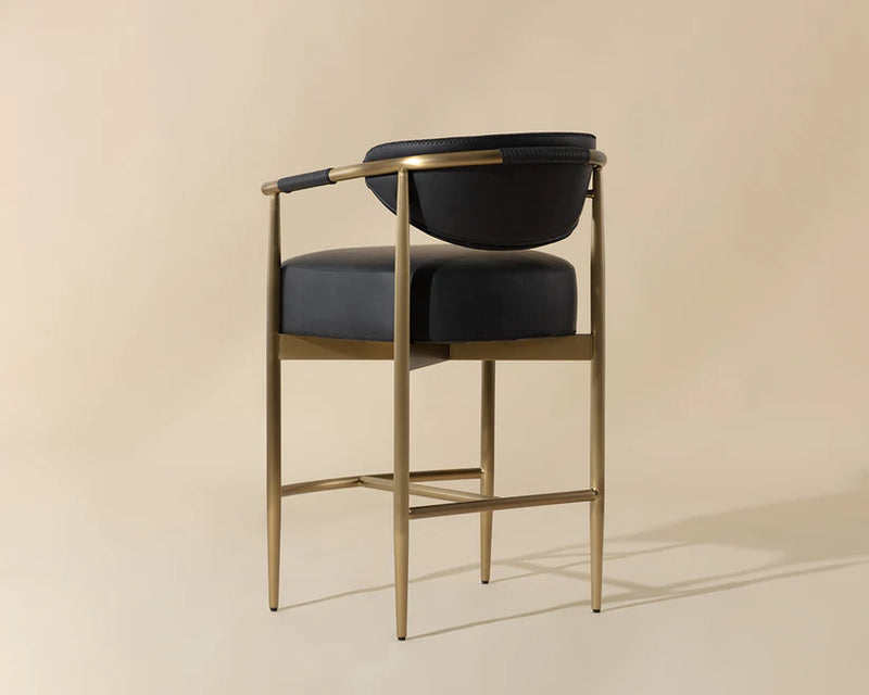 Helosie Black - Counter Chair Sunpan