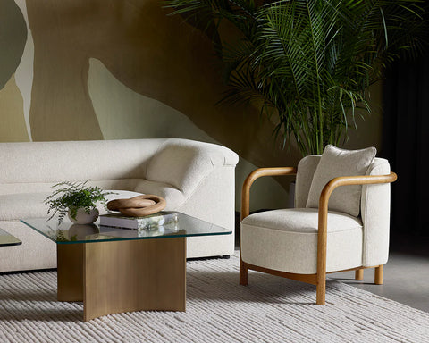 Beatrice Cream - Accent Chair Sunpan