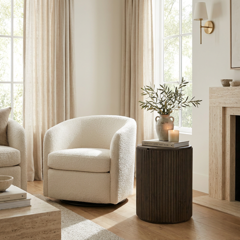 modern wood end table