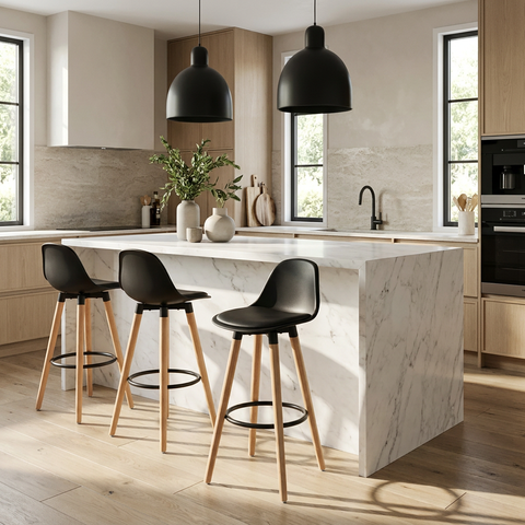 Black counter stool