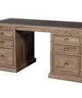 Lifestyle Reclaimed Wood Sundried Executive Desk-1