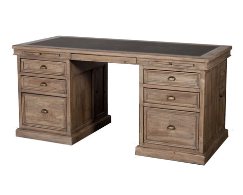 Lifestyle Reclaimed Wood Sundried Executive Desk-1